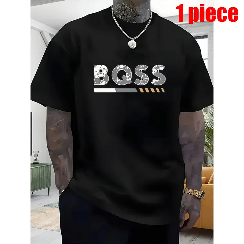 1-3 pieces Men's T-Shirts - Soft Breathable Polyester Crewneck Tees in  Lightweight Summer Shirts for Everyday & Formal Wear