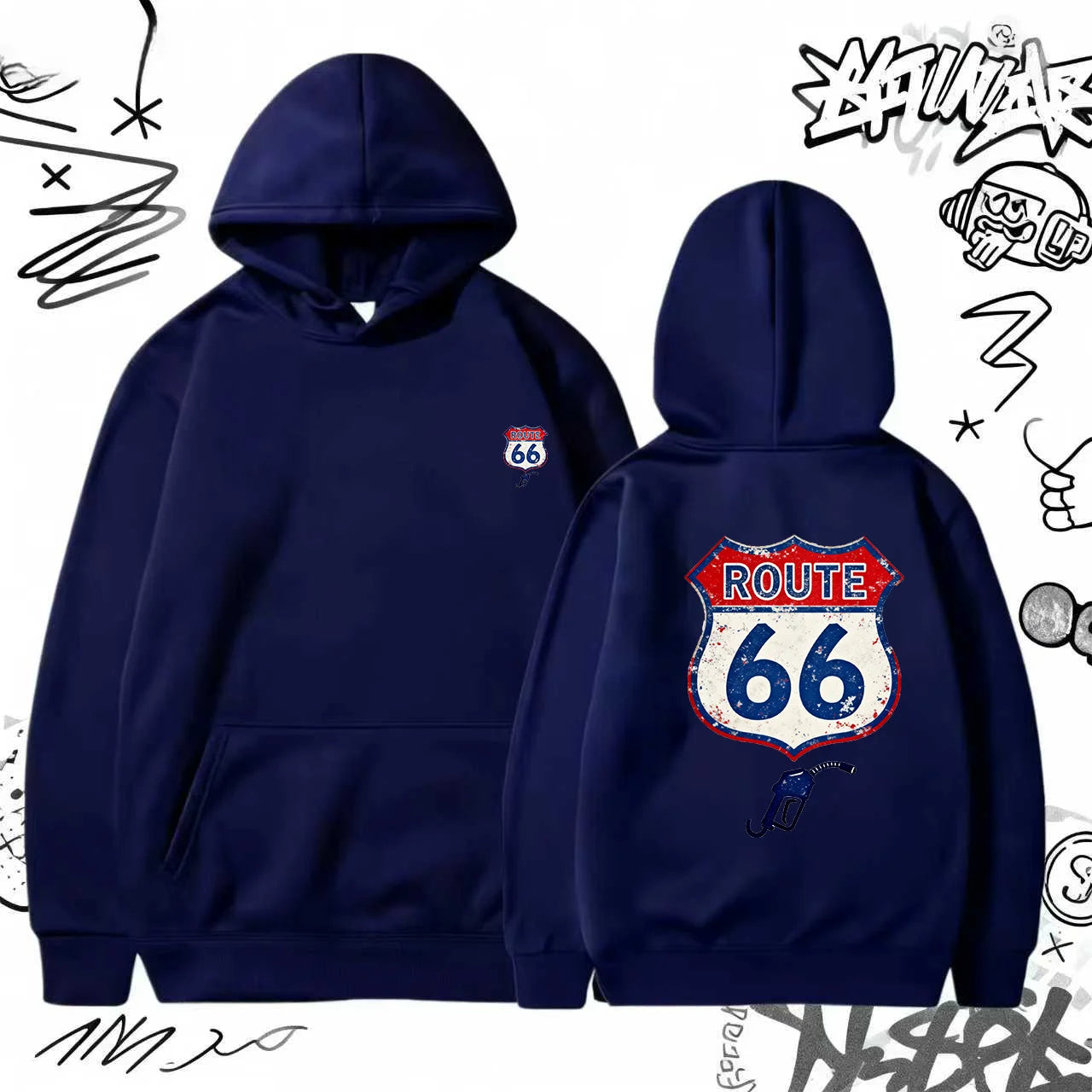 Latest trendy long-sleeve sweatshirt, men's sweatshirt, autumn solid color hooded casual top, men's outdoor sports pullover, men