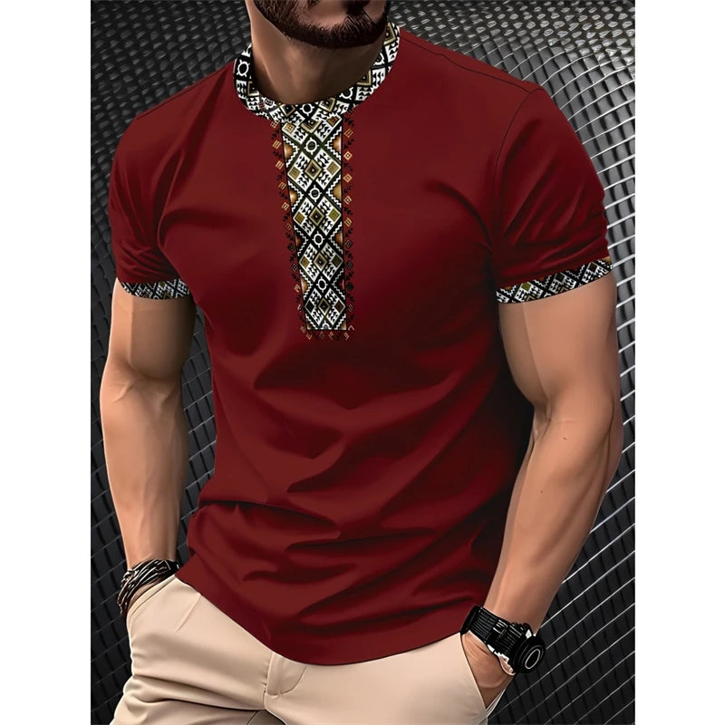 Simple Fashion Striped Graphic T Shirts For Men Summer Trendy Short  Sleeve 3D Printed T-shirts Casual Oversized Crew Neck Tees