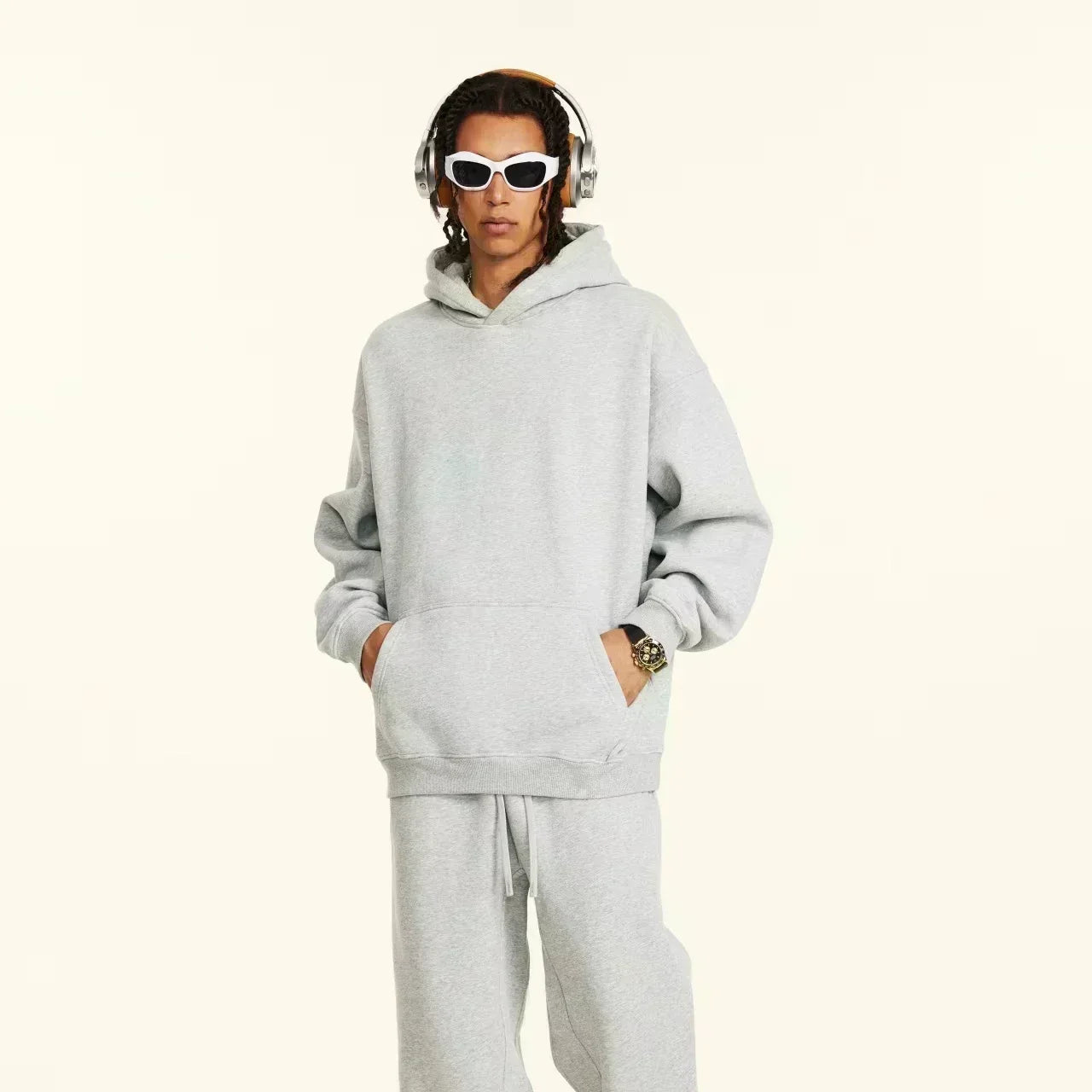 Hooded sweatshirt for men casual and versatile trendy and fashionable Men's hooded casual pullover sweatshirt  men's hooded