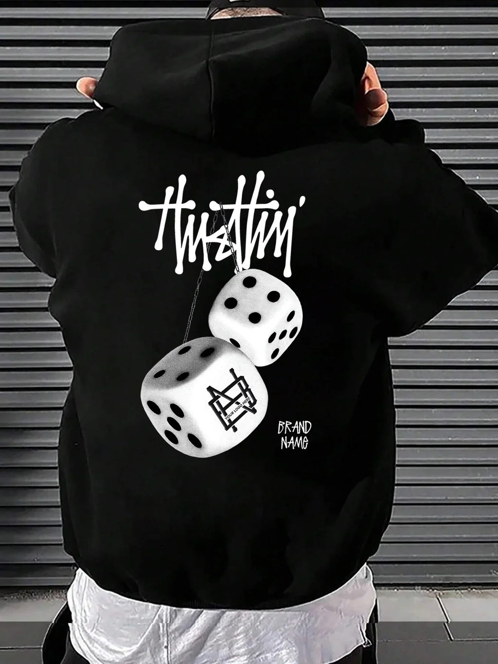 Men's and Women's Hooded Sweatshirt - New Geometric Pattern Fashionally Loose and Warm Winter-Spring Sport Coat