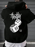 Men's and Women's Hooded Sweatshirt - New Geometric Pattern Fashionally Loose and Warm Winter-Spring Sport Coat