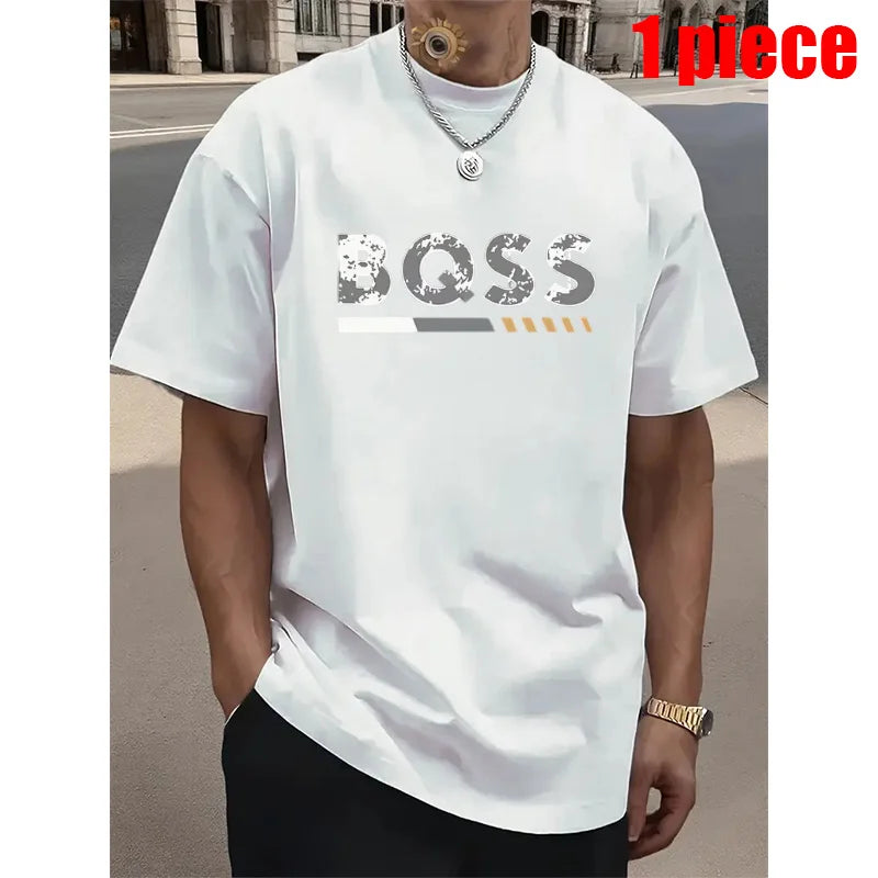 1-3 pieces Men's T-Shirts - Soft Breathable Polyester Crewneck Tees in  Lightweight Summer Shirts for Everyday & Formal Wear