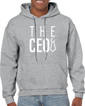 THE CEO Men’s Hoodie (as1, alpha, one_size, regular, regular, Standard, Gray, Small)